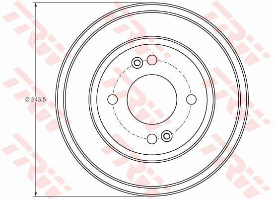 Bremžu trumulis TRW DB4401 1