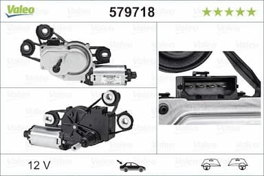 Stikla tīrītāju motors VALEO 579718 1