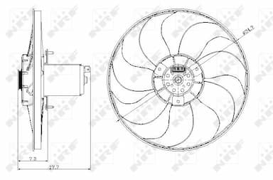 Ventilators, Motora dzesēšanas sistēma NRF 47404 2