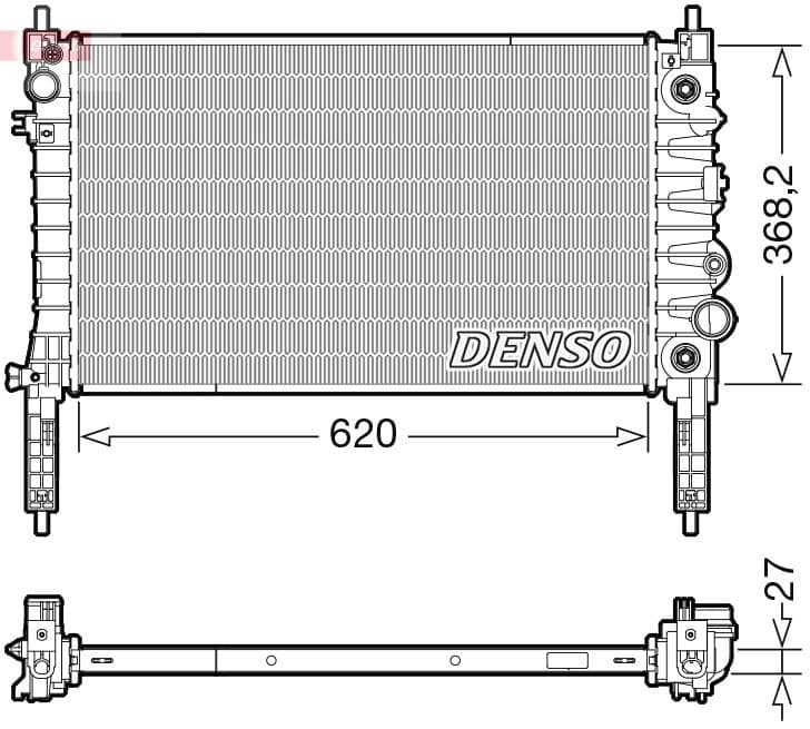 Radiators, Motora dzesēšanas sistēma DENSO DRM20119 1