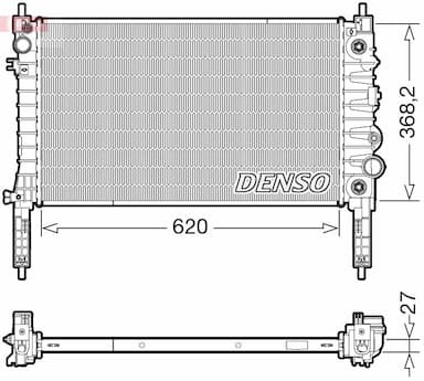 Radiators, Motora dzesēšanas sistēma DENSO DRM20119 1