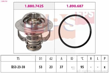 Termostats, Dzesēšanas šķidrums EPS 1.880.742 1