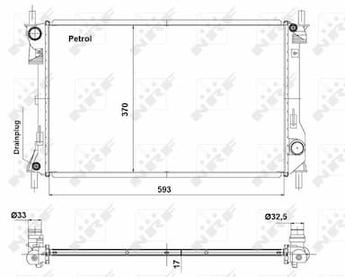 Radiators, Motora dzesēšanas sistēma NRF 56041 1