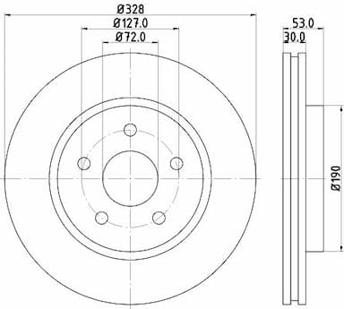 Bremžu diski HELLA 8DD 355 115-921 4