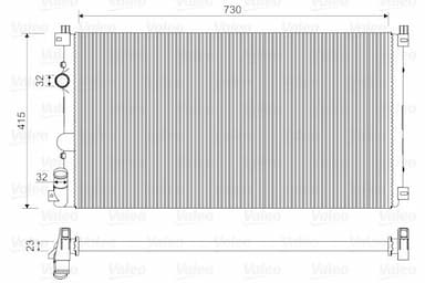 Radiators, Motora dzesēšanas sistēma VALEO 732917 1