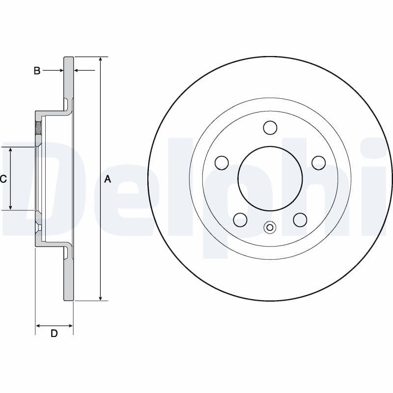 Bremžu diski DELPHI BG4675 1