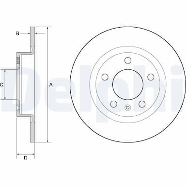 Bremžu diski DELPHI BG4675 1