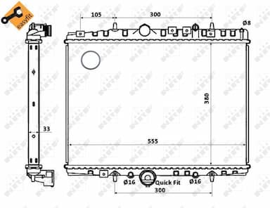 Radiators, Motora dzesēšanas sistēma NRF 58341 4