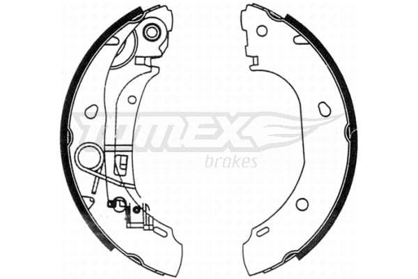 Bremžu loku komplekts TOMEX Brakes TX 21-31 1