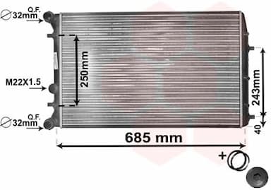 Radiators, Motora dzesēšanas sistēma VAN WEZEL 76002010 1