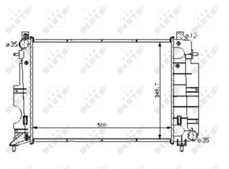 Radiators, Motora dzesēšanas sistēma NRF 58108 1