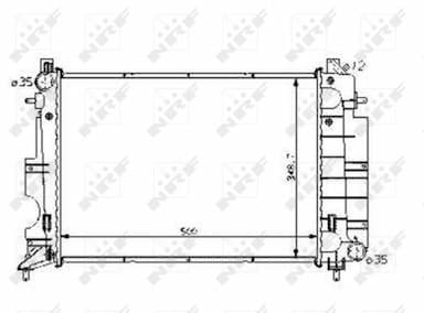 Radiators, Motora dzesēšanas sistēma NRF 58108 1