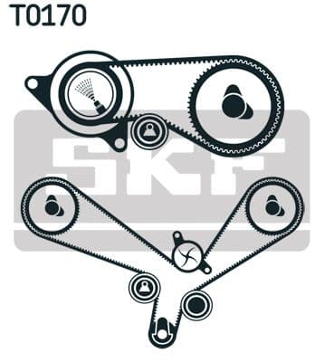 Zobsiksnas komplekts SKF VKMA 01152 2