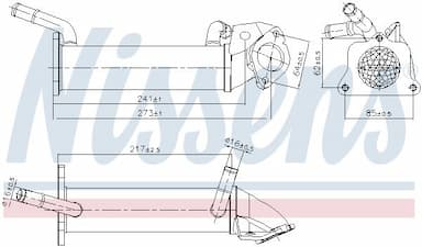 Radiators, Izplūdes gāzu recirkulācija NISSENS 989401 1
