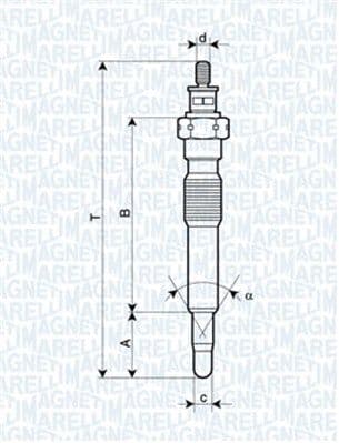 Kvēlsvece MAGNETI MARELLI 062900092304 1