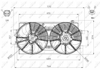 Ventilators, Motora dzesēšanas sistēma NRF 47570 5