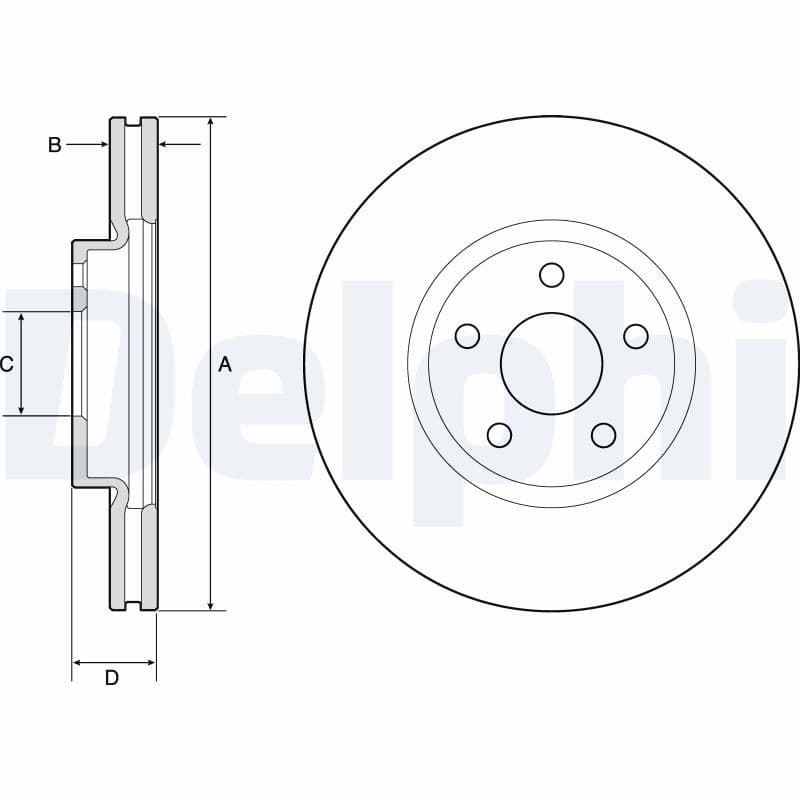 Bremžu diski DELPHI BG4803C 1