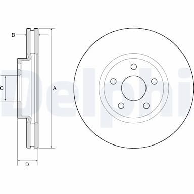 Bremžu diski DELPHI BG4803C 1