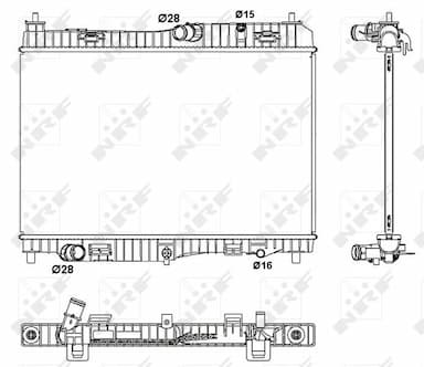 Radiators, Motora dzesēšanas sistēma NRF 53043 1