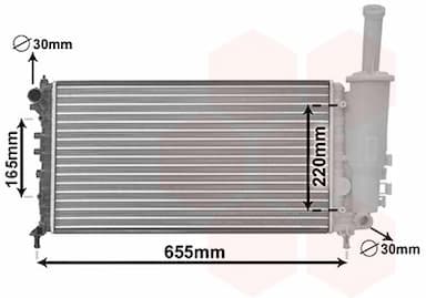 Radiators, Motora dzesēšanas sistēma VAN WEZEL 17002999 1