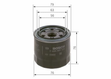 Eļļas filtrs BOSCH F 026 407 124 5