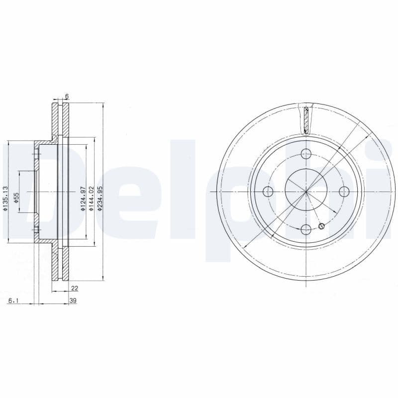 Bremžu diski DELPHI BG2629 1