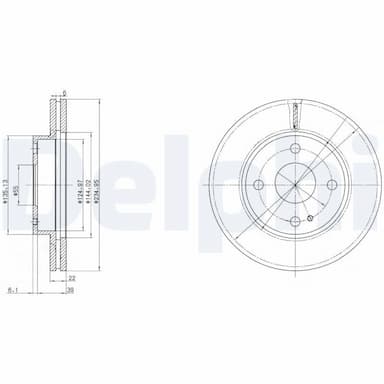 Bremžu diski DELPHI BG2629 1