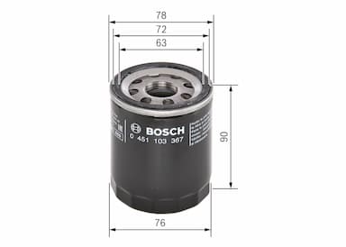 Eļļas filtrs BOSCH 0 451 103 367 5