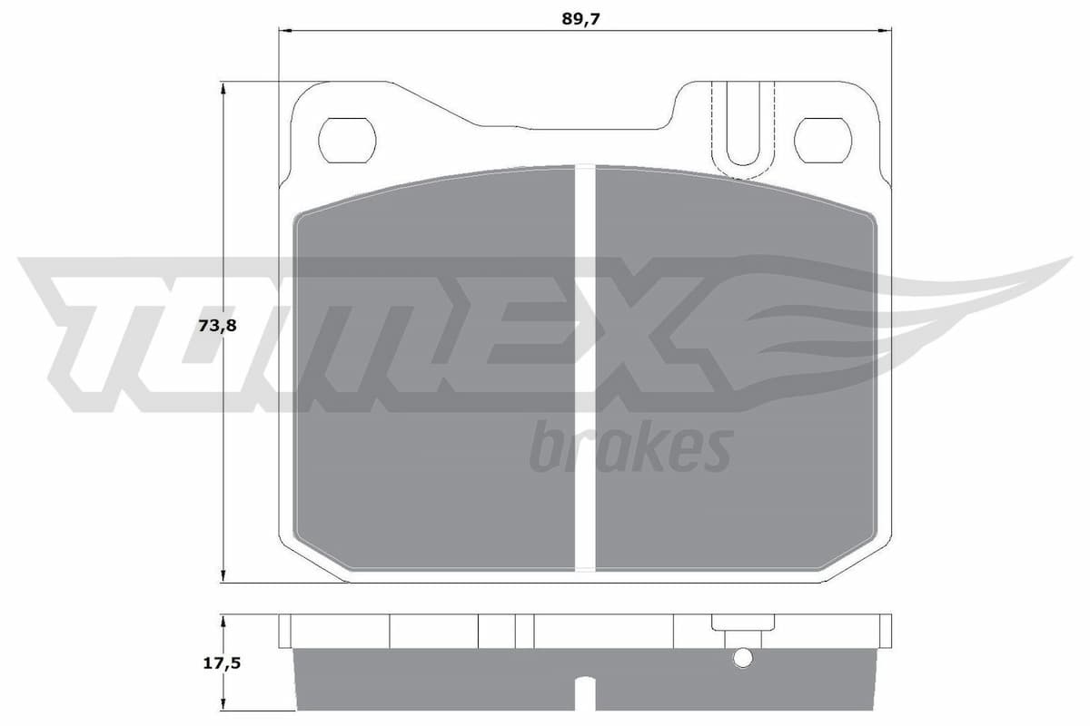 Bremžu uzliku kompl., Disku bremzes TOMEX Brakes TX 10-222 1