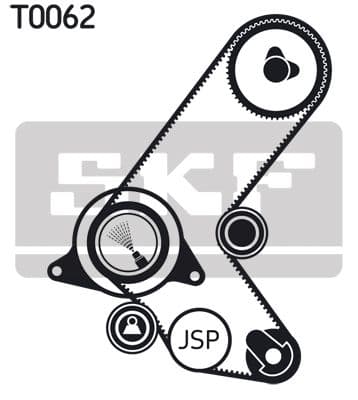 Zobsiksnas komplekts SKF VKMA 05208 2