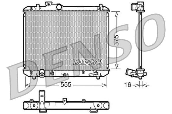 Radiators, Motora dzesēšanas sistēma DENSO DRM47007 1