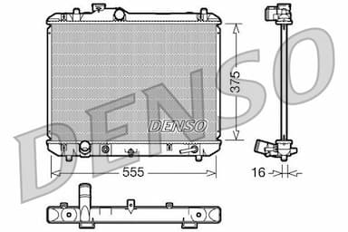 Radiators, Motora dzesēšanas sistēma DENSO DRM47007 1