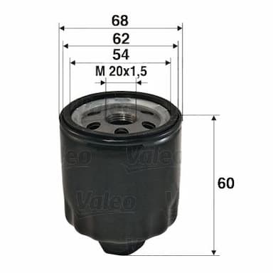 Eļļas filtrs VALEO 586011 1