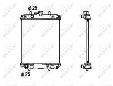 Radiators, Motora dzesēšanas sistēma NRF 53674 1