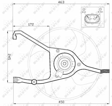 Ventilators, Motora dzesēšanas sistēma NRF 47448 3