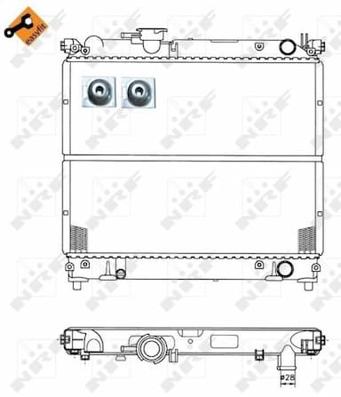 Radiators, Motora dzesēšanas sistēma NRF 50404 5