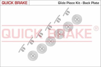 Piederumu komplekts, Bremžu loki QUICK BRAKE 6858K 1