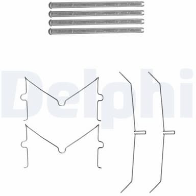 Piederumu komplekts, Disku bremžu uzlikas DELPHI LX0637 1