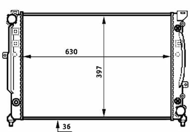 Radiators, Motora dzesēšanas sistēma MAHLE CR 648 000S 2