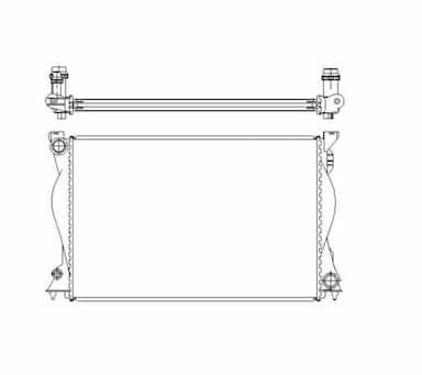 Radiators, Motora dzesēšanas sistēma NRF 50597 5