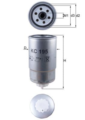 Degvielas filtrs KNECHT KC 195 1