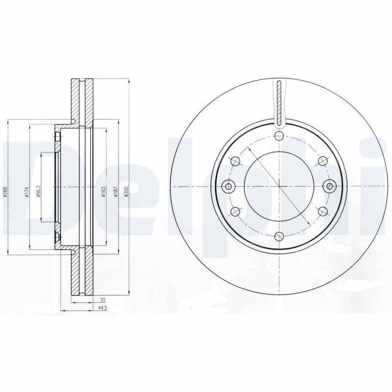 Bremžu diski DELPHI BG4296 1