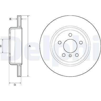 Bremžu diski DELPHI BG4664C 1