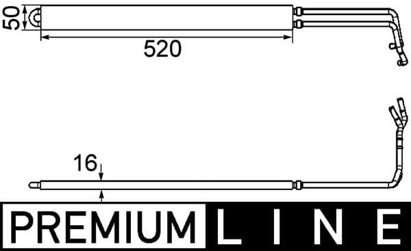 Eļļas radiators, Stūres vadība MAHLE CLC 103 000P 1