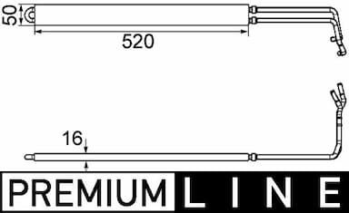 Eļļas radiators, Stūres vadība MAHLE CLC 103 000P 1