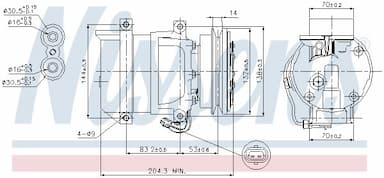 Kompresors, Gaisa kond. sistēma NISSENS 89108 5