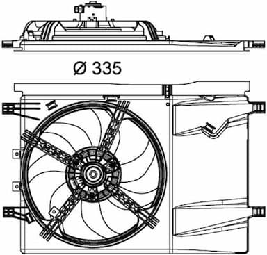 Ventilators, Motora dzesēšanas sistēma MAHLE CFF 182 000P 2