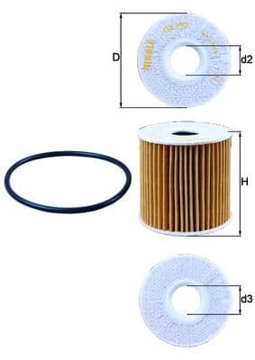 Eļļas filtrs KNECHT OX 192D 1