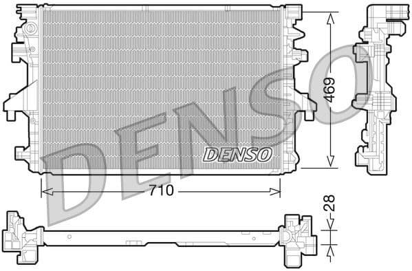 Radiators, Motora dzesēšanas sistēma DENSO DRM32038 1