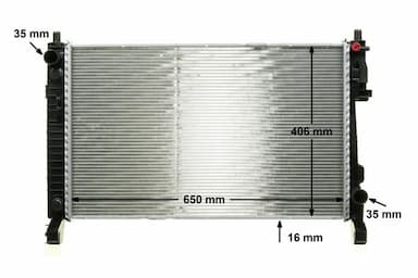 Radiators, Motora dzesēšanas sistēma MAHLE CR 661 000P 11